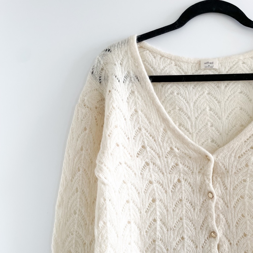 Wilfred Pointelle Alpaca Cardigan
